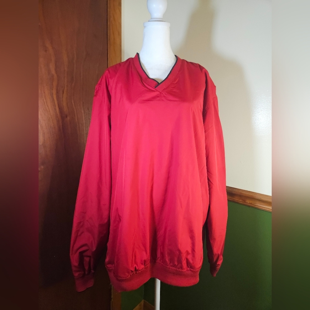 Izod XFG Golf Mens Red Pullover Windbreaker